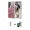 MARSİLYAN™- Galaxy S23 Ultra Kılıf Zirve Modern Prime - Siyah Durable Full Glue Curved Cam + Metal Kamera Lens - KI