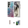 MARSİLYAN™- Galaxy S23 Ultra Kılıf Zirve Modern Prime - Siyah Durable Full Glue Curved Cam + Metal Kamera Lens - KI