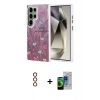 MARSİLYAN™- Galaxy S23 Ultra Kılıf Zirve Modern Prime - Siyah Durable Full Glue Curved Cam + Metal Kamera Lens - KI