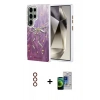 MARSİLYAN™- Galaxy S23 Ultra Kılıf Zirve Modern Prime - Siyah Durable Full Glue Curved Cam + Metal Kamera Lens - KI