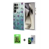 MARSİLYAN™- Galaxy S23 Ultra Kılıf Zirve Modern Prime - Siyah Durable Full Glue Curved Cam + Siyah Raze Metal Kamera Lens