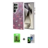 MARSİLYAN™- Galaxy S23 Ultra Kılıf Zirve Modern Prime - Siyah Durable Full Glue Curved Cam + Siyah Raze Metal Kamera Lens