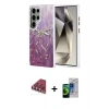 MARSİLYAN™- Galaxy S23 Ultra Kılıf Zirve Modern Prime - Siyah Durable Full Glue Curved Cam + Valdez Metal Kamera Lens - KI