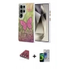 MARSİLYAN™- Galaxy S23 Ultra Kılıf Zirve Modern Prime - Siyah Durable Full Glue Curved Cam + Valdez Metal Kamera Lens - KI