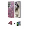 MARSİLYAN™- Galaxy S23 Ultra Kılıf Zirve Modern Prime - Siyah Durable Full Glue Curved Cam + Valdez Metal Kamera Lens - KI