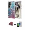 MARSİLYAN™- Galaxy S23 Ultra Kılıf Zirve Modern Prime - Siyah Durable Full Glue Curved Cam + Valdez Metal Kamera Lens - KI