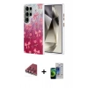 MARSİLYAN™- Galaxy S23 Ultra Kılıf Zirve Modern Prime - Siyah Durable Full Glue Curved Cam + Valdez Metal Kamera Lens - KI
