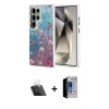 MARSİLYAN™- Galaxy S23 Ultra Kılıf Zirve Modern Prime - Siyah Durable Full Glue Curved Hayalet Cam + Şeffaf Kamera Lens Koruma Cam