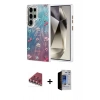 MARSİLYAN™- Galaxy S23 Ultra Kılıf Zirve Modern Prime - Siyah Durable Full Glue Curved Hayalet Cam + Valdez Metal Kamera Lens - KI