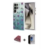 MARSİLYAN™- Galaxy S23 Ultra Kılıf Zirve Modern Prime - Siyah Durable Full Glue Curved Hayalet Cam + Valdez Metal Kamera Lens - KI