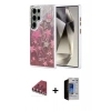 MARSİLYAN™- Galaxy S23 Ultra Kılıf Zirve Modern Prime - Siyah Durable Full Glue Curved Hayalet Cam + Valdez Metal Kamera Lens - KI