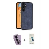 MARSİLYAN™- Galaxy S24 FE Kılıf Kıvılcım Işık Serisi - Şeffaf Pasifik Cam Ekran Koruyucu + Raze Metal Kamera Lens - MR