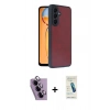 MARSİLYAN™- Galaxy S24 FE Kılıf Kıvılcım Işık Serisi - Şeffaf Pasifik Cam Ekran Koruyucu + Raze Metal Kamera Lens - MR