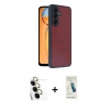 MARSİLYAN™- Galaxy S24 FE Kılıf Kıvılcım Işık Serisi - Şeffaf Pasifik Cam Ekran Koruyucu + Raze Metal Kamera Lens - SI
