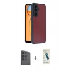 MARSİLYAN™- Galaxy S24 FE Kılıf Kıvılcım Işık Serisi - Şeffaf Pasifik Cam Ekran Koruyucu + Raze Metal Kamera Lens - SH