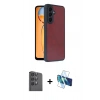 MARSİLYAN™- Galaxy S24 FE Kılıf Kıvılcım Işık Serisi - Siyah 3D Antistatik Seramik Nano Ekran Koruyucu + Raze Metal Kamera Lens - SH
