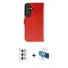 MARSİLYAN™- Galaxy S24 FE Kılıf Siluet Işık Serisi - Siyah 3D Antistatik Seramik Nano Ekran Koruyucu + Raze Metal Kamera Lens - GI