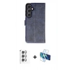 MARSİLYAN™- Galaxy S24 FE Kılıf Siluet Işık Serisi - Siyah 3D Antistatik Seramik Nano Ekran Koruyucu + Raze Metal Kamera Lens - GI