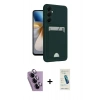 MARSİLYAN™- Galaxy S24 FE Kılıf Vadi Çizgi Prime - Şeffaf Pasifik Cam Ekran Koruyucu + Raze Metal Kamera Lens - MR
