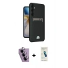 MARSİLYAN™- Galaxy S24 FE Kılıf Vadi Çizgi Prime - Şeffaf Pasifik Cam Ekran Koruyucu + Raze Metal Kamera Lens - MR