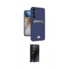 MARSİLYAN™- Galaxy S24 FE Kılıf Vadi Çizgi Prime - Siyah 3D Antistatik Hayalet Cam Ekran Koruyucu