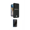 MARSİLYAN™- Galaxy S24 FE Kılıf Vadi Çizgi Prime - Siyah 3D Antistatik Hayalet Cam Ekran Koruyucu