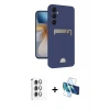 MARSİLYAN™- Galaxy S24 FE Kılıf Vadi Çizgi Prime - Siyah 3D Antistatik Seramik Nano Ekran Koruyucu + Raze Metal Kamera Lens - GI