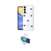 MARSİLYAN™- Galaxy S24 FE Kılıf Yörünge Form - Siyah 3D Antistatik Cam Ekran Koruyucu