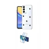 MARSİLYAN™- Galaxy S24 FE Kılıf Yörünge Form - Siyah 3D Antistatik Cam Ekran Koruyucu