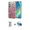 MARSİLYAN™- Galaxy S24 FE Kılıf Zirve Modern Prime - Siyah 3D Antistatik Seramik Nano Ekran Koruyucu + Raze Metal Kamera Lens - GI