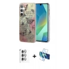MARSİLYAN™- Galaxy S24 FE Kılıf Zirve Modern Prime - Siyah 3D Antistatik Seramik Nano Ekran Koruyucu + Raze Metal Kamera Lens - GI