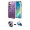 MARSİLYAN™- Galaxy S24 FE Kılıf Zirve Modern Prime - Siyah 3D Antistatik Seramik Nano Ekran Koruyucu + Raze Metal Kamera Lens - MR