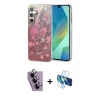 MARSİLYAN™- Galaxy S24 FE Kılıf Zirve Modern Prime - Siyah 3D Antistatik Seramik Nano Ekran Koruyucu + Raze Metal Kamera Lens - MR