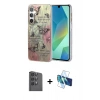 MARSİLYAN™- Galaxy S24 FE Kılıf Zirve Modern Prime - Siyah 3D Antistatik Seramik Nano Ekran Koruyucu + Raze Metal Kamera Lens - SH