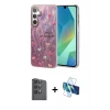 MARSİLYAN™- Galaxy S24 FE Kılıf Zirve Modern Prime - Siyah 3D Antistatik Seramik Nano Ekran Koruyucu + Raze Metal Kamera Lens - SH