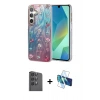 MARSİLYAN™- Galaxy S24 FE Kılıf Zirve Modern Prime - Siyah 3D Antistatik Seramik Nano Ekran Koruyucu + Raze Metal Kamera Lens - SH