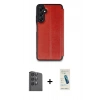 MARSİLYAN™- Galaxy S24 FE Kılıf Zirve Yansıma Serisi - Şeffaf Pasifik Cam Ekran Koruyucu + Raze Metal Kamera Lens - SH