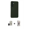MARSİLYAN™- Galaxy S24 Kılıf Ahenk Serisi - Siyah Bilvis 3D Cam Ekran Koruyucu + Bilvis Titan Kamera Lens - DNMR