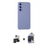 MARSİLYAN™- Galaxy S24 Kılıf Ahenk Serisi - Siyah Vanessa Magic Cam + PVD Metal Kamera Lens - DNMR
