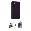 MARSİLYAN™- Galaxy S24 Kılıf Ahenk Serisi - Siyah Vanessa Magic Cam + PVD Metal Kamera Lens - DNMR
