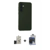 MARSİLYAN™- Galaxy S24 Kılıf Ahenk Serisi - Siyah Vanessa Magic Cam + Bilvis Titan Kamera Lens - SH