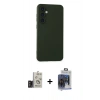 MARSİLYAN™- Galaxy S24 Kılıf Ahenk Serisi - Siyah Vanessa Magic Cam + Bilvis Titan Kamera Lens - TMGI