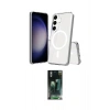 MARSİLYAN™- Galaxy S24 Kılıf Ahenk Yansıma Prime - Şeffaf 360 Full Body Arka Koruyucu