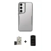 MARSİLYAN™- Galaxy S24 Kılıf Akış Çizgi Koleksiyonu - Siyah 6D Antistatik Mat Seramik Hayalet Nano Ekran Koruyucu + Bilvis Titan Kamera Lens - SH