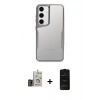 MARSİLYAN™- Galaxy S24 Kılıf Akış Çizgi Koleksiyonu - Siyah 6D Antistatik Mat Seramik Hayalet Nano Ekran Koruyucu + Bilvis Titan Kamera Lens - GD