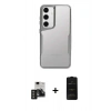 MARSİLYAN™- Galaxy S24 Kılıf Akış Çizgi Koleksiyonu - Siyah 6D Antistatik Mat Seramik Hayalet Nano Ekran Koruyucu + PVD Metal Kamera Lens - TNGI