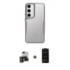 MARSİLYAN™- Galaxy S24 Kılıf Akış Çizgi Koleksiyonu - Siyah 6D Antistatik Mat Seramik Hayalet Nano Ekran Koruyucu + PVD Metal Kamera Lens - GD