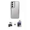 MARSİLYAN™- Galaxy S24 Kılıf Akış Çizgi Koleksiyonu - Siyah Vanessa Magic Cam + PVD Metal Kamera Lens - TNGI