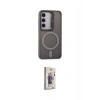 MARSİLYAN™- Galaxy S24 Kılıf Akış Form - Siyah Bilvis 3D Cam Ekran Koruyucu