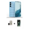 MARSİLYAN™- Galaxy S24 Kılıf Atlas Koleksiyonu - Şeffaf 360 Full Body Arka Koruyucu + Bilvis Titan Kamera Lens - GD